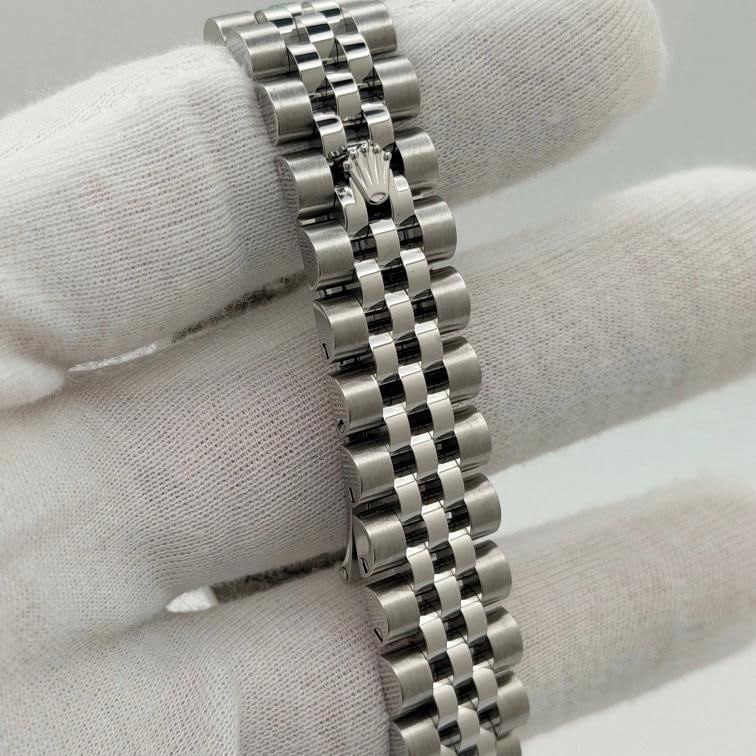 Rolex Datejust Midsize 178274 31mm Silver Diamond Dial Steel Jubilee Box Paper - 4
