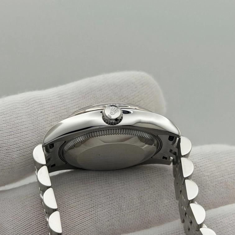 Rolex Datejust Midsize 178274 31mm Silver Diamond Dial Steel Jubilee Box Paper - 7