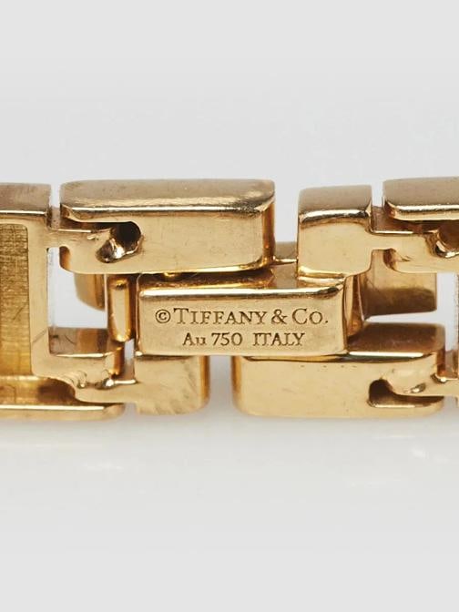 Tiffany & Co. 18k Yellow Gold Tiffany T True Bracelet Size Small - 6