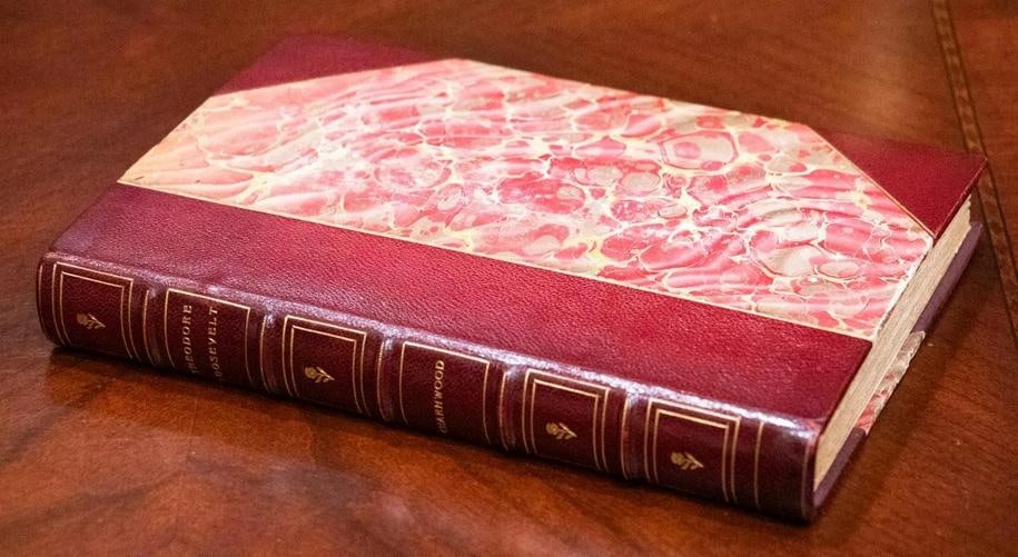 1923 Theodore Roosevelt by Lord Charnwood 1st Edition Leather Bound by Lauriat - 2