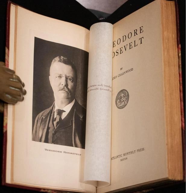 1923 Theodore Roosevelt by Lord Charnwood 1st Edition Leather Bound by Lauriat - 4