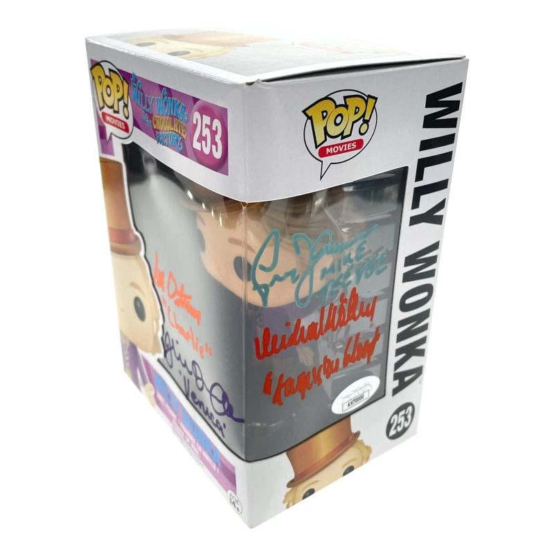 Willy Wonka & Chocolate Factory Kids x4 Signed Funko Pop JSA COA Autographed - 2