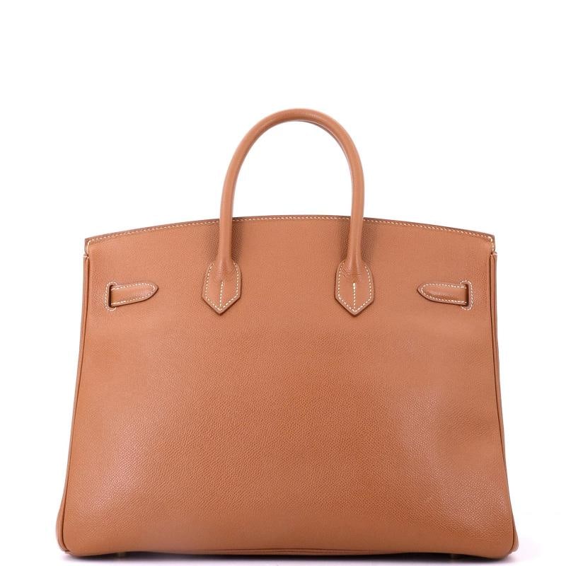 Hermes Birkin Handbag Brown Courchevel with Gold Hardware 35 - 3