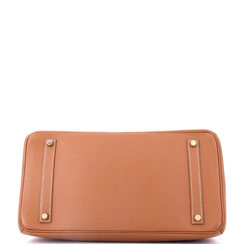 Hermes Birkin Handbag Brown Courchevel with Gold Hardware 35 - 4