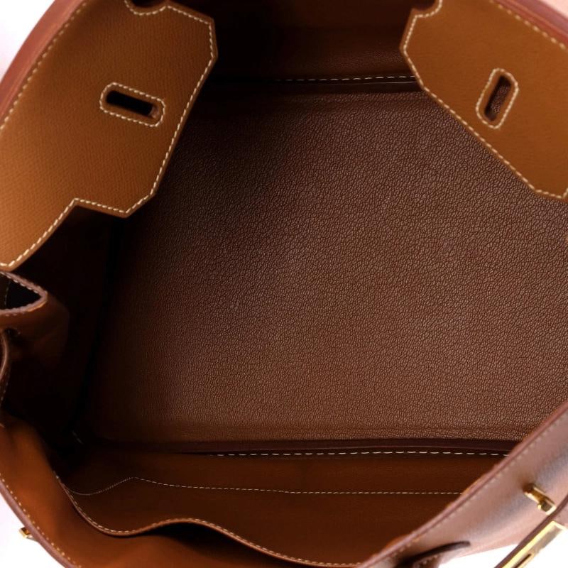 Hermes Birkin Handbag Brown Courchevel with Gold Hardware 35 - 5
