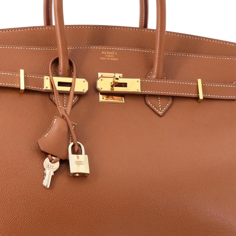 Hermes Birkin Handbag Brown Courchevel with Gold Hardware 35 - 6