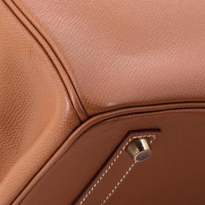 Hermes Birkin Handbag Brown Courchevel with Gold Hardware 35 - 7