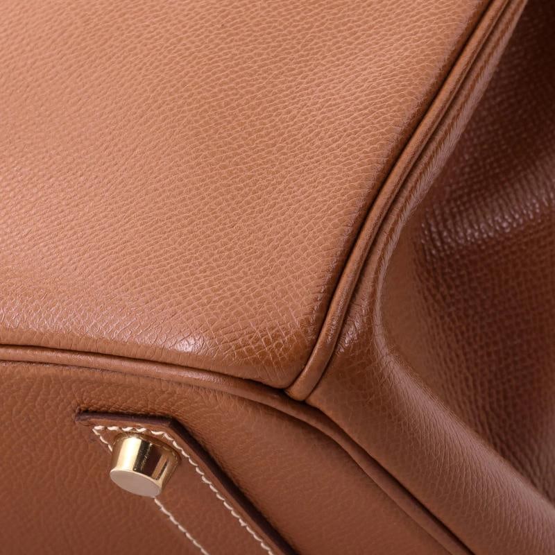 Hermes Birkin Handbag Brown Courchevel with Gold Hardware 35 - 8