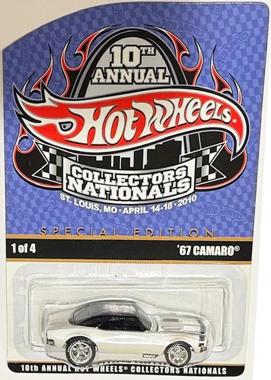 White '67 Chevy CAMARO Hot Wheels 2010 10th Nationals Convention Limited Edition (1 of 3)