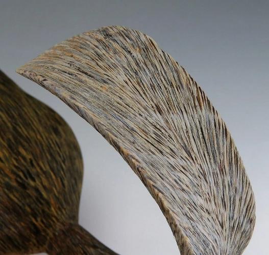 Realistic Hand Made Naturalist Ground Squirrel Museum Quality Wood Figure - 4