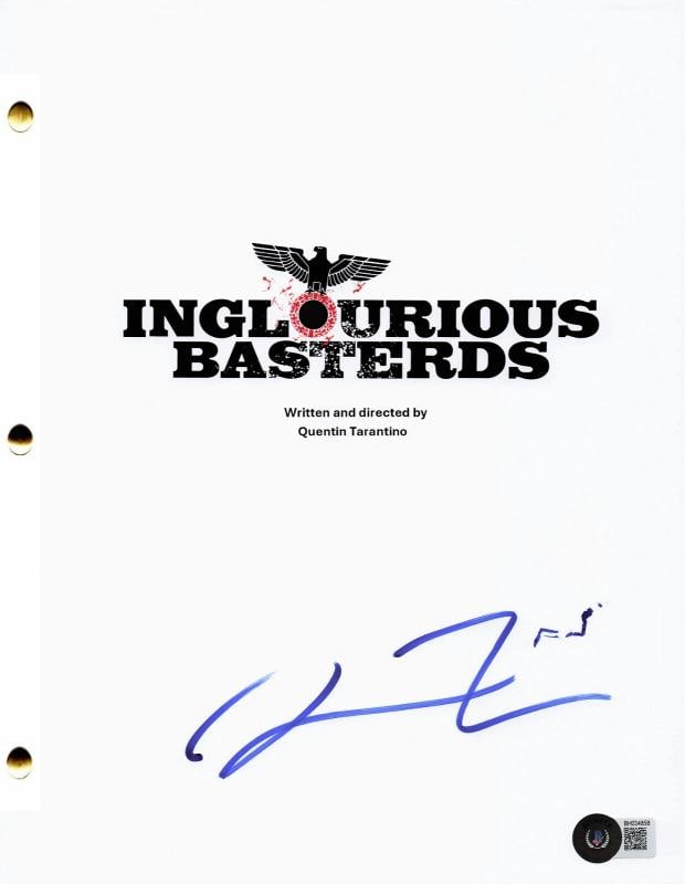 QUENTIN TARANTINO SIGNED AUTOGRAPH INGLOURIOUS BASTERDS FULL SCRIPT BECKETT: Personalize: No,Industry: Movies,Movie: INGLOURIOUS BASTERDS,Signed by: QUENTIN TARANTINO,Signed: Yes,Autograph Authentication: Beckett,Original/Reproduction: Original,Country of Origin: United States