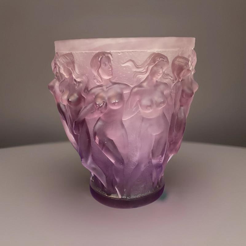 Lalique Style Crystal Nude Purple Girls H10Ã¢â‚¬Â Heavy Art Gla: Condition: Used: An item that has been used previously. The item may have some signs of cosmetic wear, but is fully operational and functions as intended. This item may be a floor model or store retur