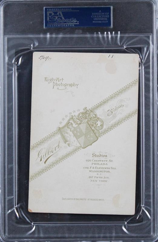 Benjamin Harrison Authentic Signed 4.25x6.5 Cabinet Photo PSA/DNA Slabbed - 2