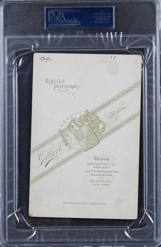 Benjamin Harrison Authentic Signed 4.25x6.5 Cabinet Photo PSA/DNA Slabbed - 5