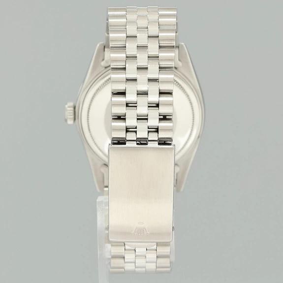 Rolex DateJust 16014 "Tiffany" Blue Diamond Bezel Jubilee Band 36mm Watch Box - 5