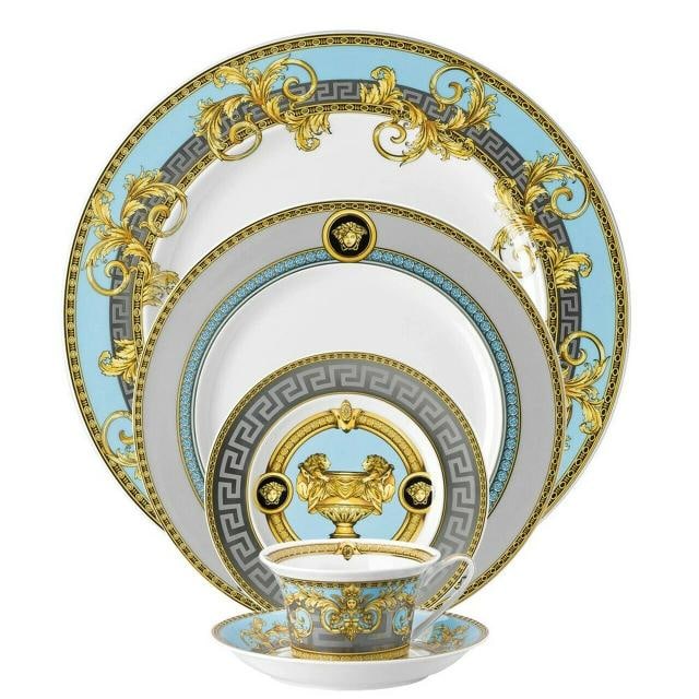Versace Rosenthal Prestige Gala Blue 10 Piece Place Setting - 2