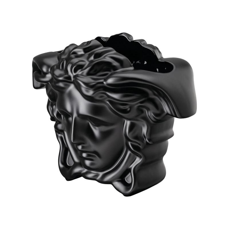 Versace Rosenthal Medusa Grande Vase 21 cm(8.27") Black- - 3