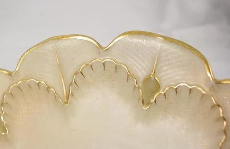 11 Pretty Royal Worcester Gilt Porcelain Floral Plates 1889 - 2