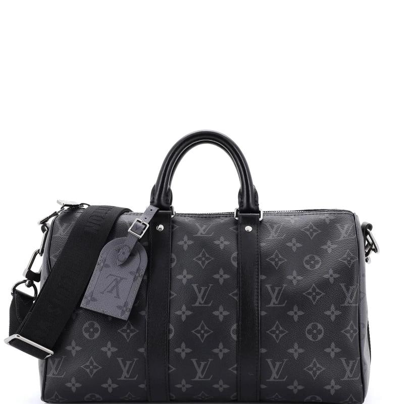 Louis Vuitton Keepall Bandouliere Bag Reverse Monogram Eclipse Canvas 35 (1 of 8)