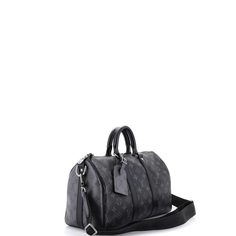 Louis Vuitton Keepall Bandouliere Bag Reverse Monogram Eclipse Canvas 35 - 2