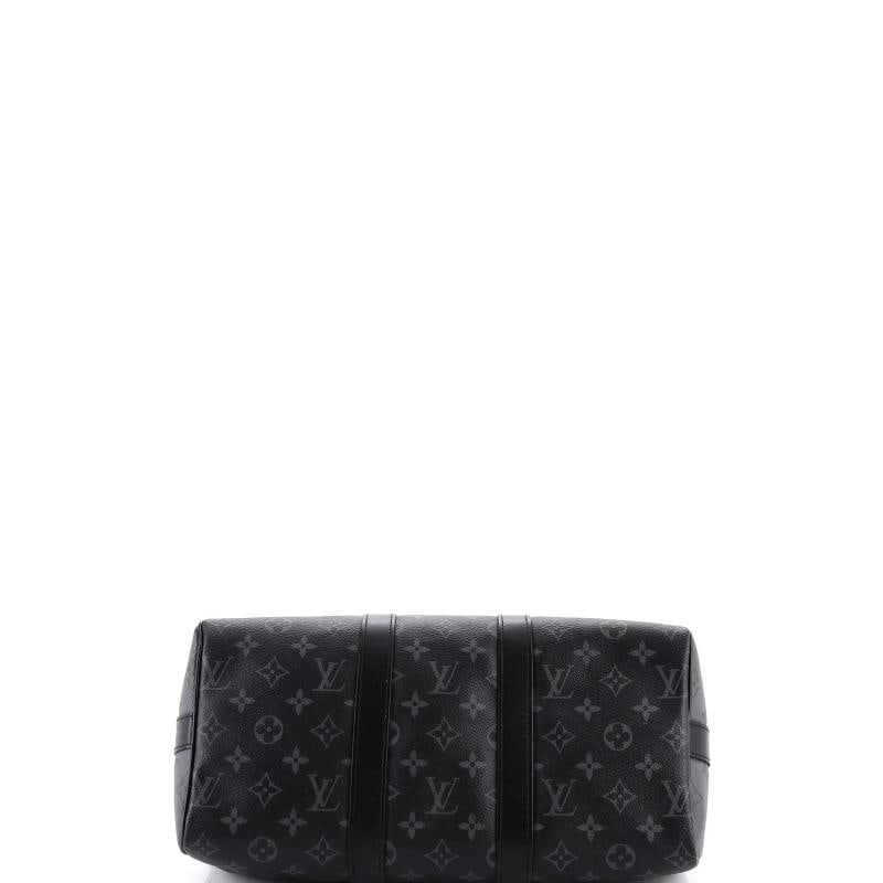 Louis Vuitton Keepall Bandouliere Bag Reverse Monogram Eclipse Canvas 35 - 4