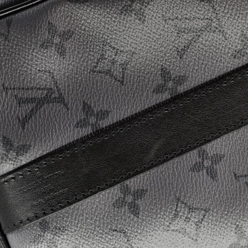 Louis Vuitton Keepall Bandouliere Bag Reverse Monogram Eclipse Canvas 35 - 7