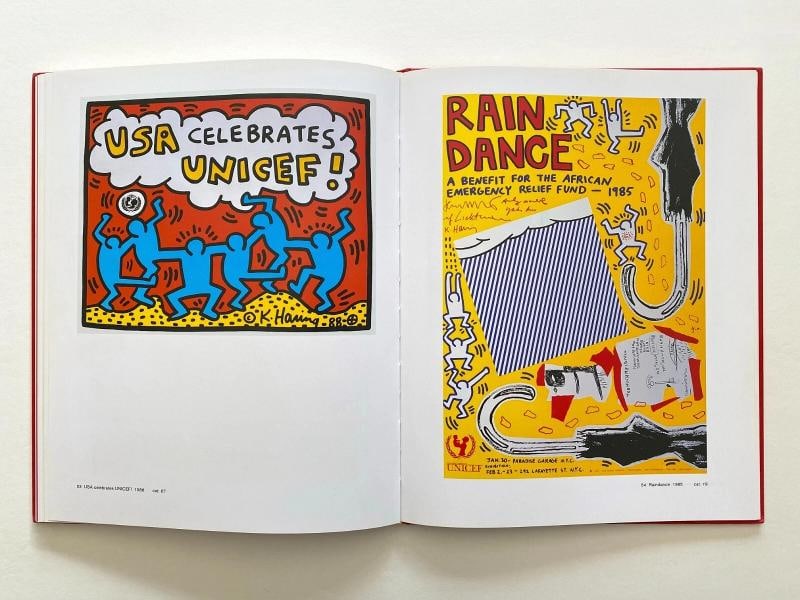 KEITH HARING RARE 1ST EDITION POSTERS CATALOGUE RAISONNE HARDCOVER POP ART BOOK - 10