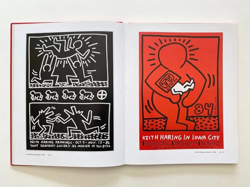 KEITH HARING RARE 1ST EDITION POSTERS CATALOGUE RAISONNE HARDCOVER POP ART BOOK - 2