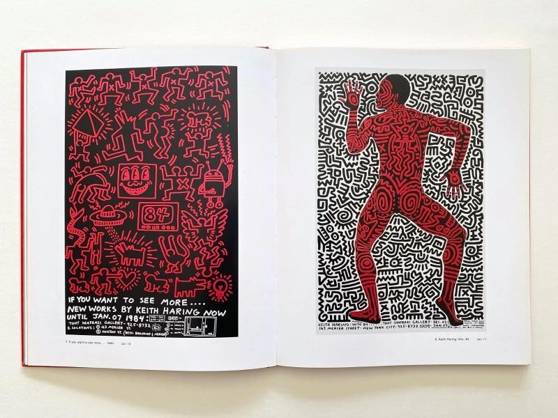 KEITH HARING RARE 1ST EDITION POSTERS CATALOGUE RAISONNE HARDCOVER POP ART BOOK - 3