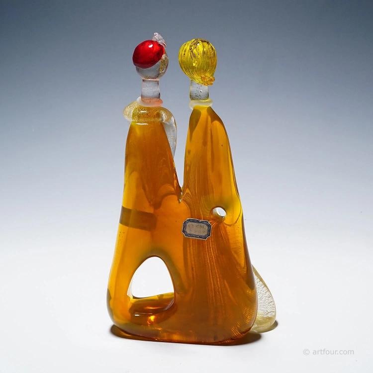 Vintage Murano Glass Sculpture by Anzolo Fuga for A.Ve.M. 1950s - 3