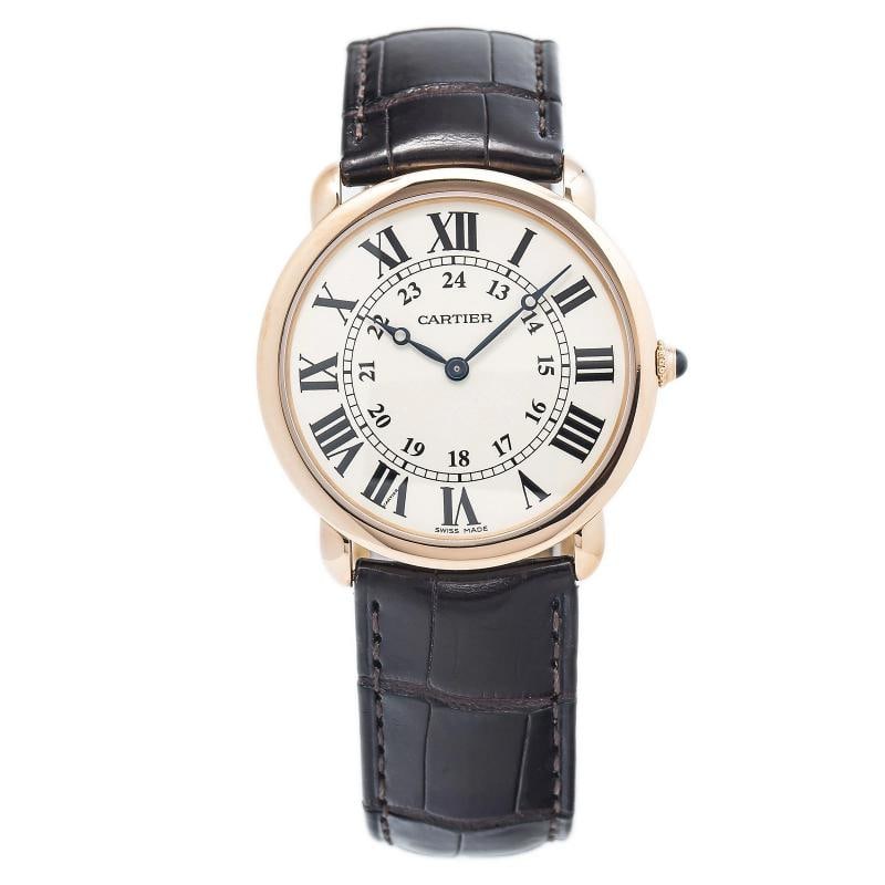 Cartier Ronde Louis 2889 W6800251 18k Rose Gold Cream Dial Manual Watch 36mm: Condition: Pre-owned - Good: This item has been gently used but is in good condition. It might have a few signs of wear, like light scratches or tarnishing. ,Brand: Cartier,Type: