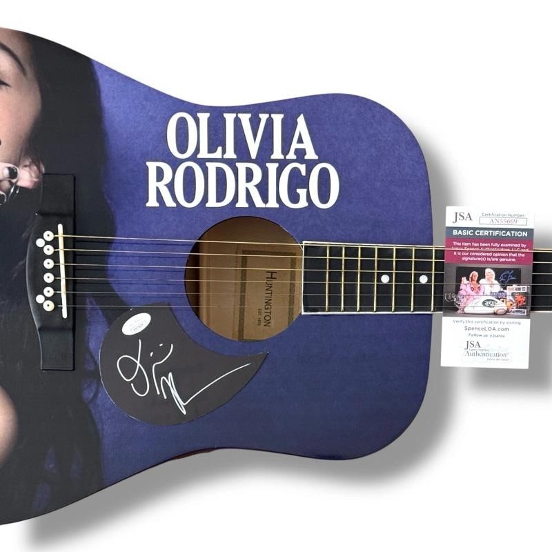 OLIVIA RODRIGO Signed Guitar JSA COA Custom GUTS SOUR VAMPIRE - 2