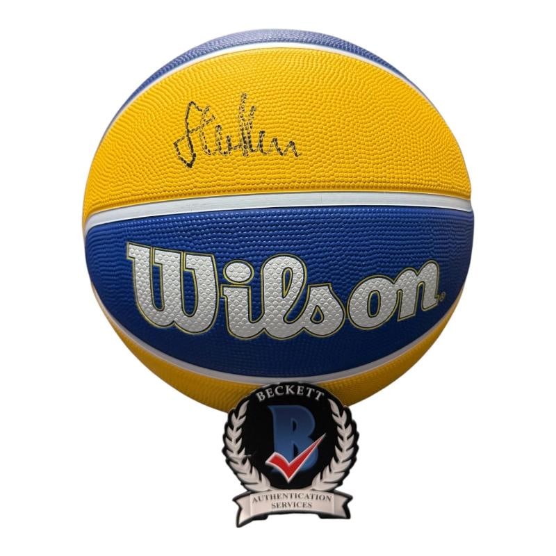 STEVE KERR SIGNED AUTO GOLDEN STATE WARRIORS NBA WILSON LOGO BASKETBALL BECKETT: Sport: Basketball,Player: Steve Kerr,Signed: Yes,Original/Reprint: Original,Autograph Authentication: Beckett Authentication Services (BAS),Product: Ball,Team: Golden State Warriors,Country of