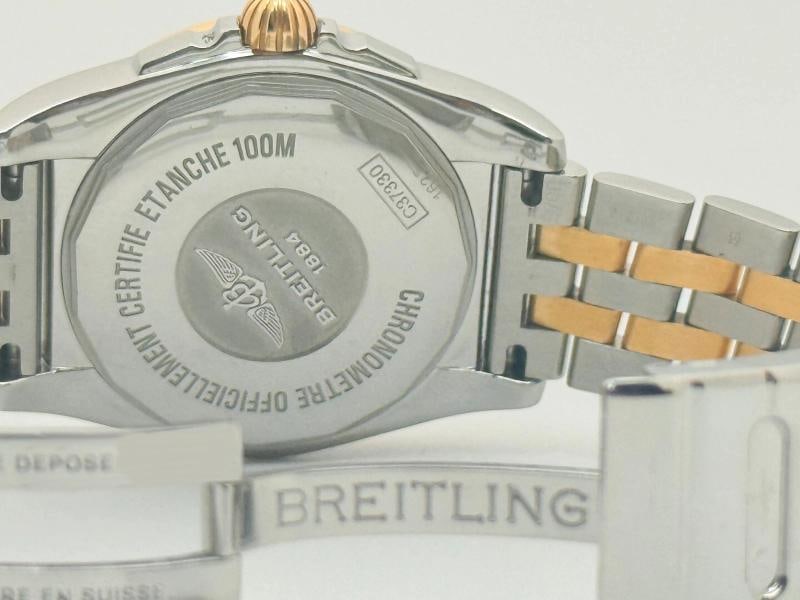 Breitling Galactic 36 C37330/A724 Mother of Pearl Dial 18k Rose Gold Steel Paper - 9