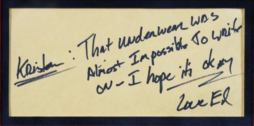 Eddie Van Halen Van Halen Authentic Signed Framed Display BAS - 2