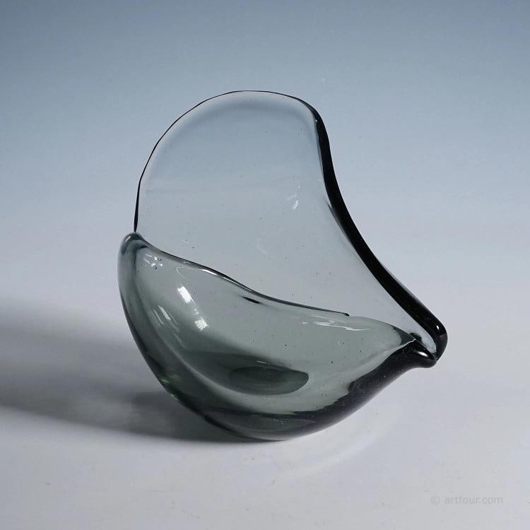 Vintage Art Glass Bowl by Flavio Poli for Seguso Murano 1940s: Condition: Used,Brand: ArtGlass,Type: Vase,Country of Origin: Italy 