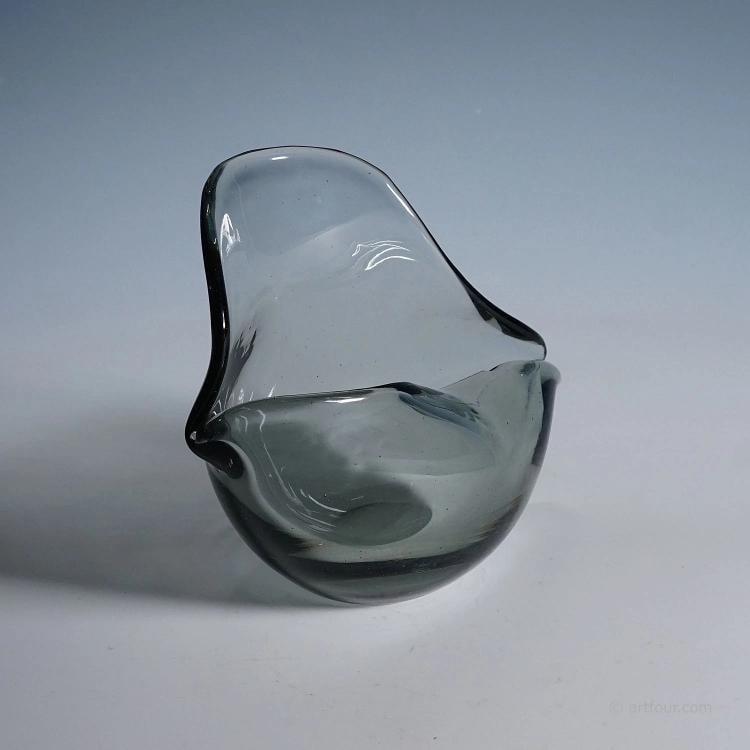 Vintage Art Glass Bowl by Flavio Poli for Seguso Murano 1940s - 3