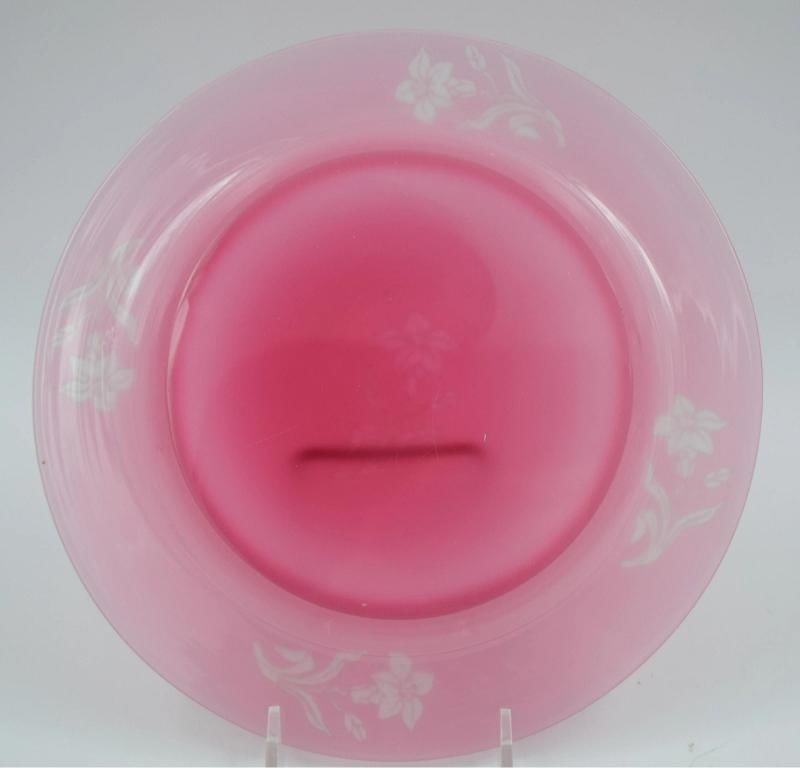 Steuben Rosaline Art Glass Dessert Plate, Circa 1920 - 5