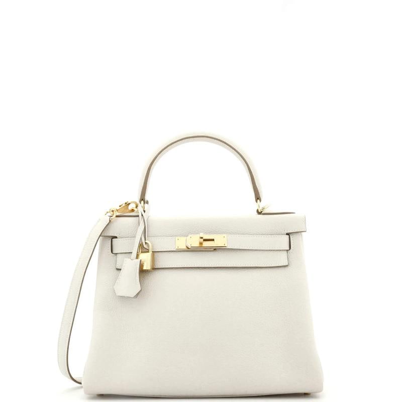 Hermes Kelly Handbag Light Togo with Gold Hardware 28: Condition: Pre-owned - Good,Brand: Hermes,Exterior Material: Leather,Style: Top Handle,Exterior Color: Neutral,Department: Women,Size: 28,Accessories: Keys, Dust Bag, Clochette, Box, Lock, With Strap