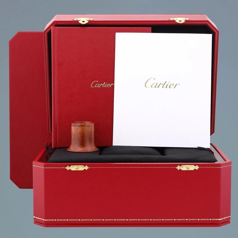 PAPERS MINT Cartier White Gold Leather Dumont Skeleton W2020033 Manual Wind - 7