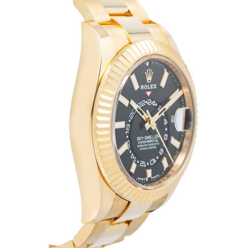 Rolex Sky-Dweller 336938 MINT 18k Yellow Gold Black Dial Men's Watch 42mm - 4