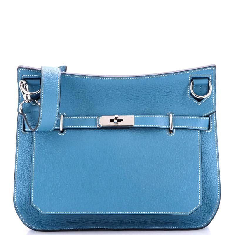 Hermes Jypsiere Bag Clemence 28: Accessories: Dust Bag, With Strap Measurements: Handle Drop None", Height 9", Width 10.5", Depth 5", Strap Drop 20-22". Condition: Pre-owned - Excellent,Brand: Hermes,Exterior Material: