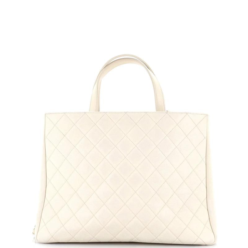 Chanel Business Affinity Tote Quilted Caviar Large - 3