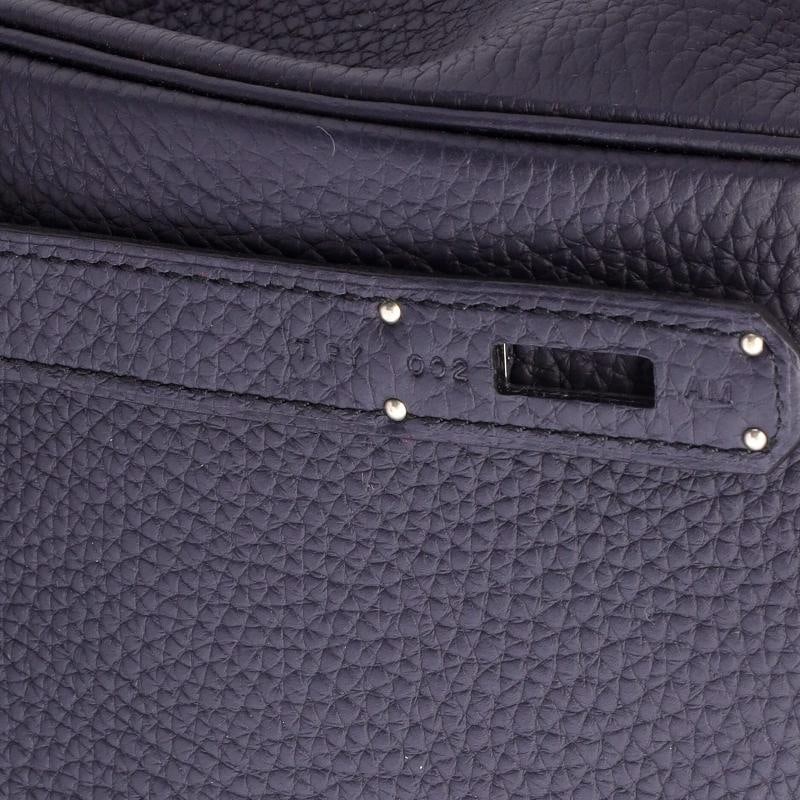 Hermes Birkin Handbag Blue Togo with Palladium Hardware 35 - 8