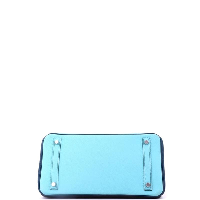 Hermes Birkin Handbag Tricolor Togo with Brushed Palladium Hardware 30 - 5