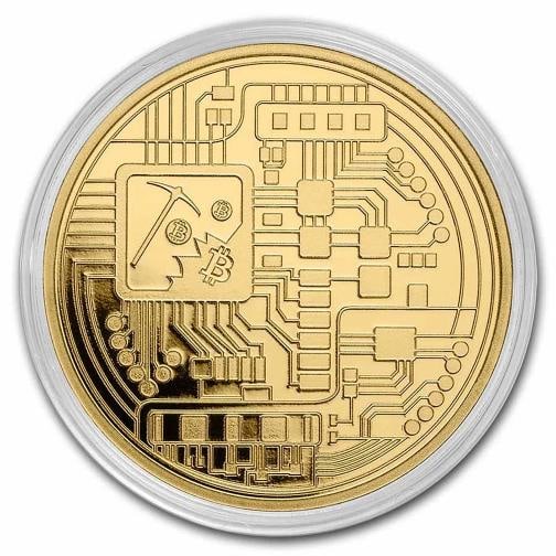 1 oz Gold Round - Bitcoin - 4