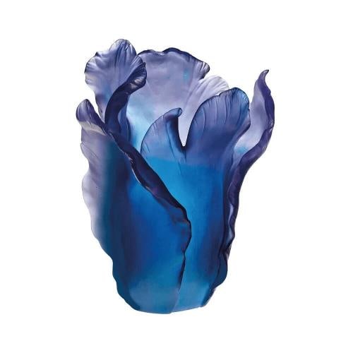 NEW DAUM CRYSTAL NUMBERED ED BLUE TULIP VASE LARGE #03574-7 BRAND NIB: Condition: New: A brand-new, unused, unopened, undamaged item in its original packaging (where packaging is applicable). Packaging should be the same as what is found in a retail store, unless the
