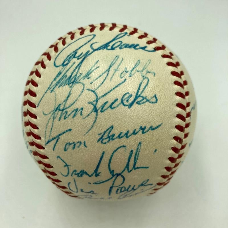 1956 All Star Game Team Signed Baseball Mickey Mantle & Ted Williams PSA DNA COA - 6
