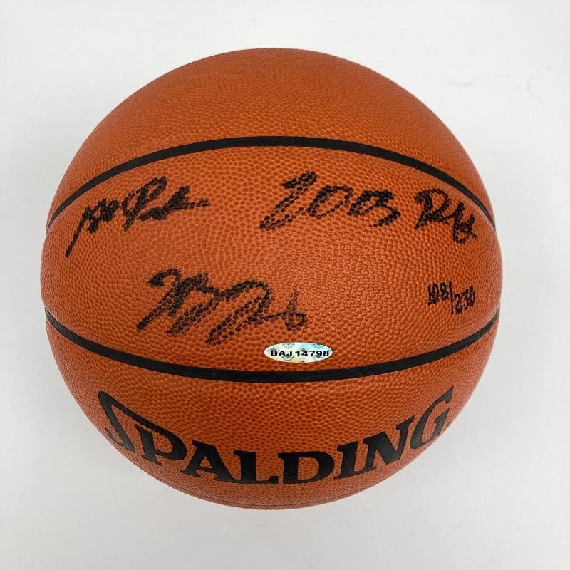 LeBron James "1st Pick 2003 Draft" Rookie Signed Basketball UDA Upper Deck JSA - 3