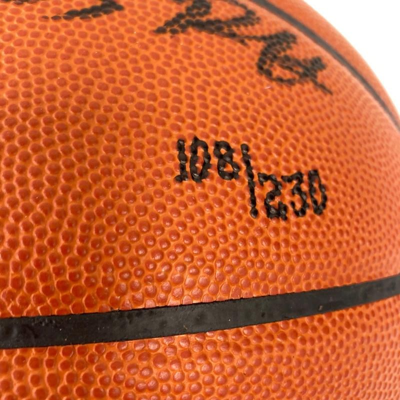 LeBron James "1st Pick 2003 Draft" Rookie Signed Basketball UDA Upper Deck JSA - 5